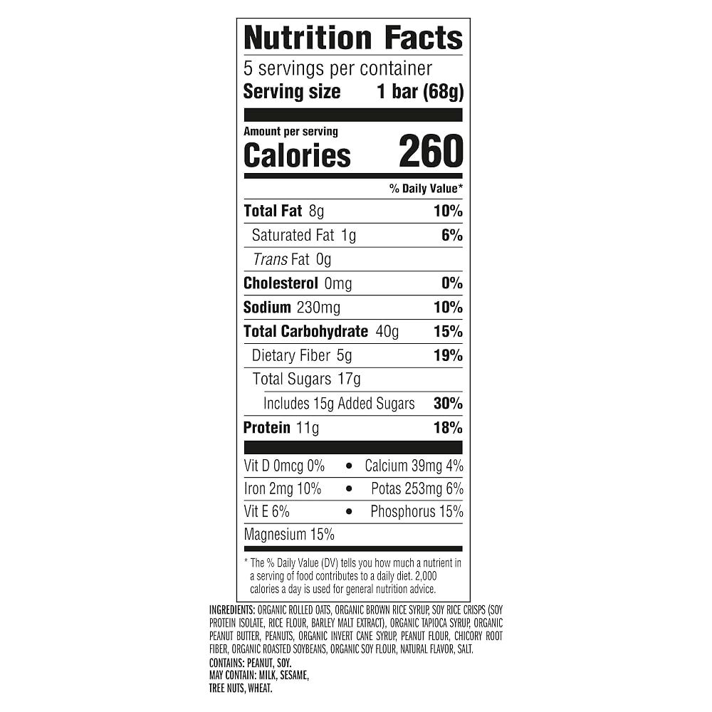 CLIF Bar Crunchy Peanut Butter Energy Bars - 5 Pack - image 2