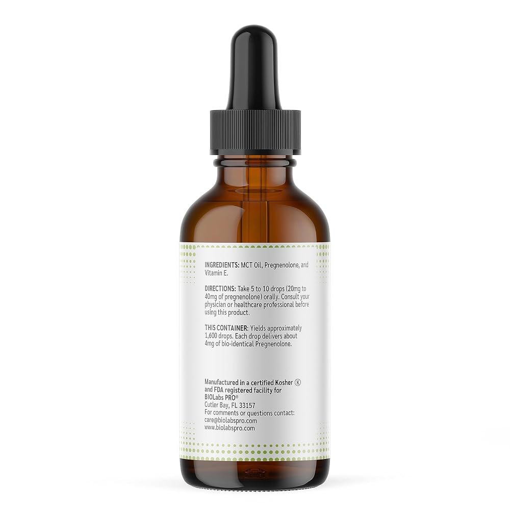 BIOLABS PRO Pregnenolone Oil for Hormone Balance - 2 Fl Oz - image 8