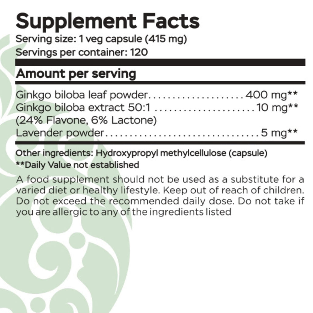 RaDoTech Ginkgo Biloba Memory & Focus Support - 120 Capsules - image 5