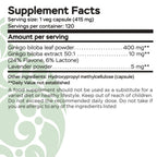 RaDoTech Ginkgo Biloba Memory & Focus Support - 120 Capsules - image 5