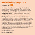 maxmedix Kids Multivitamin Gummies with Omega 3 6 9 - 120 Gummies - image 6
