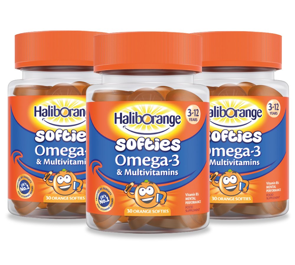 Haliborange Kids Omega-3 and Multivitamin Orange Softies - 30 Count