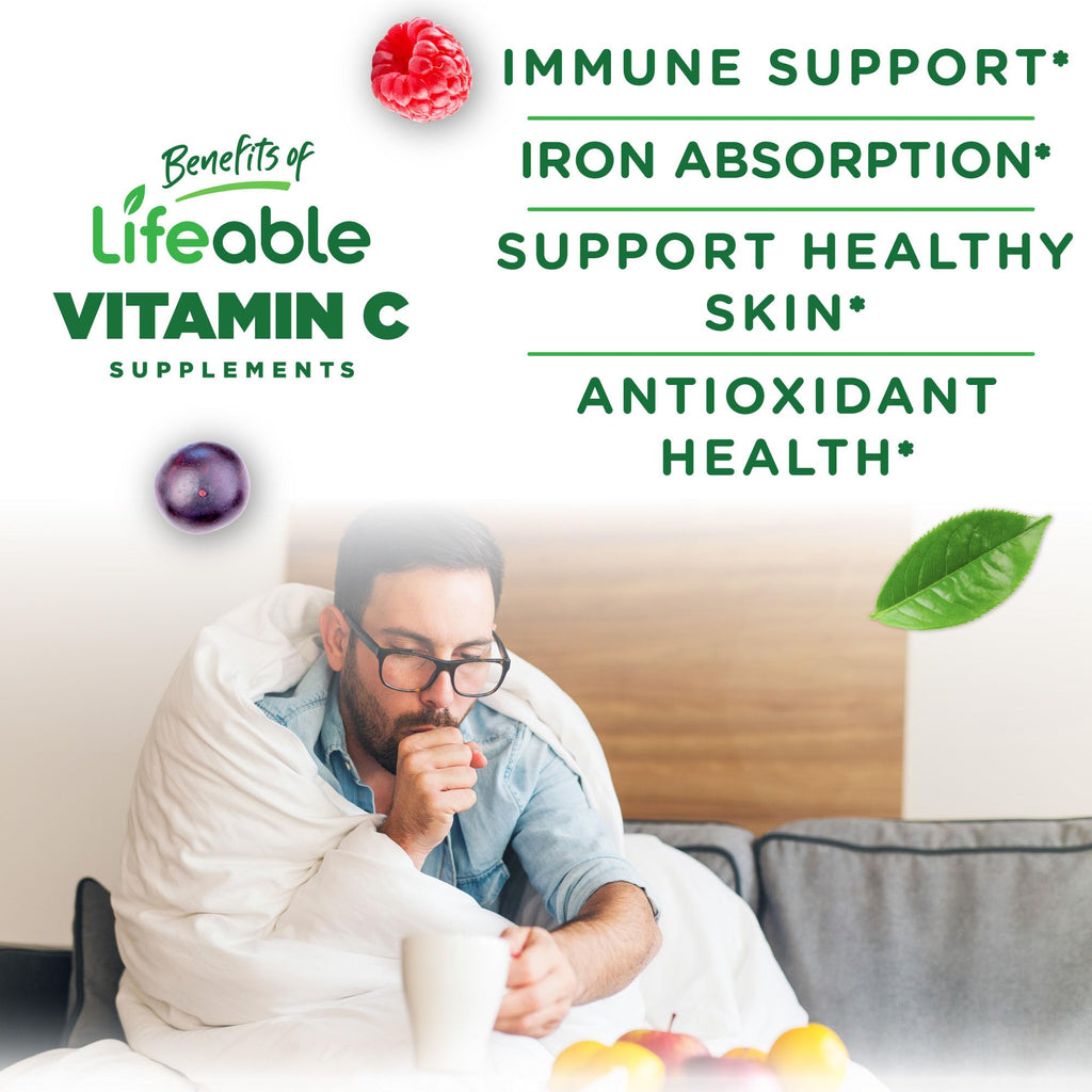 Lifeable Vitamin C Gummies for Immune Support - 90 Count - image 3