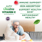 Lifeable Vitamin C Gummies for Immune Support - 90 Count - image 3