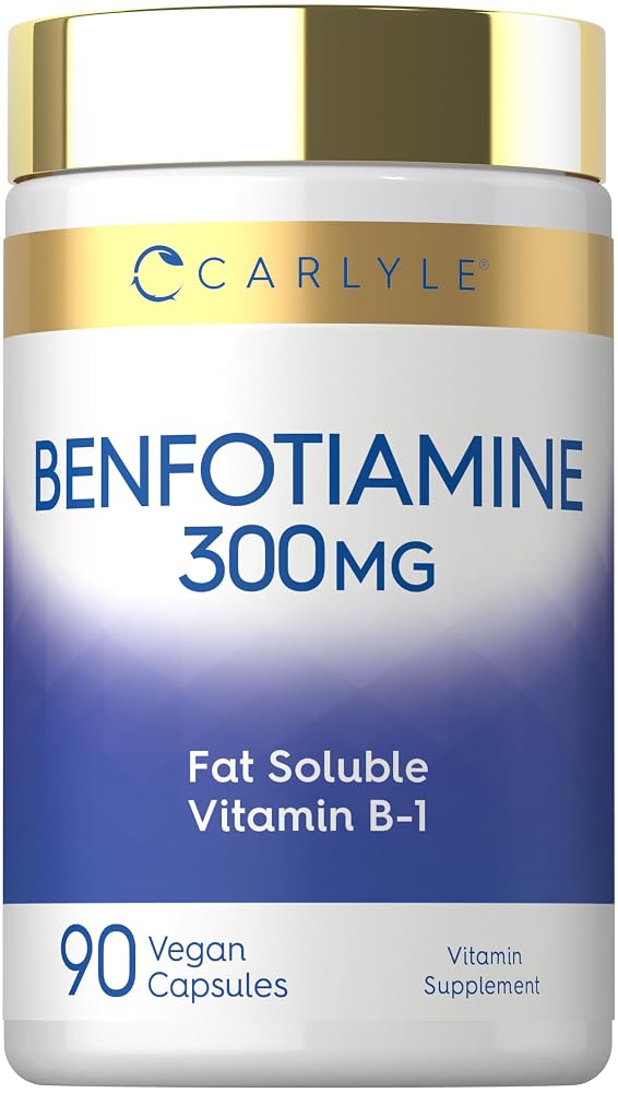 Carlyle Benfotiamine 300mg Vitamin B1 - 90 Capsules