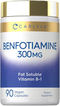 Carlyle Benfotiamine 300mg Vitamin B1 - 90 Capsules