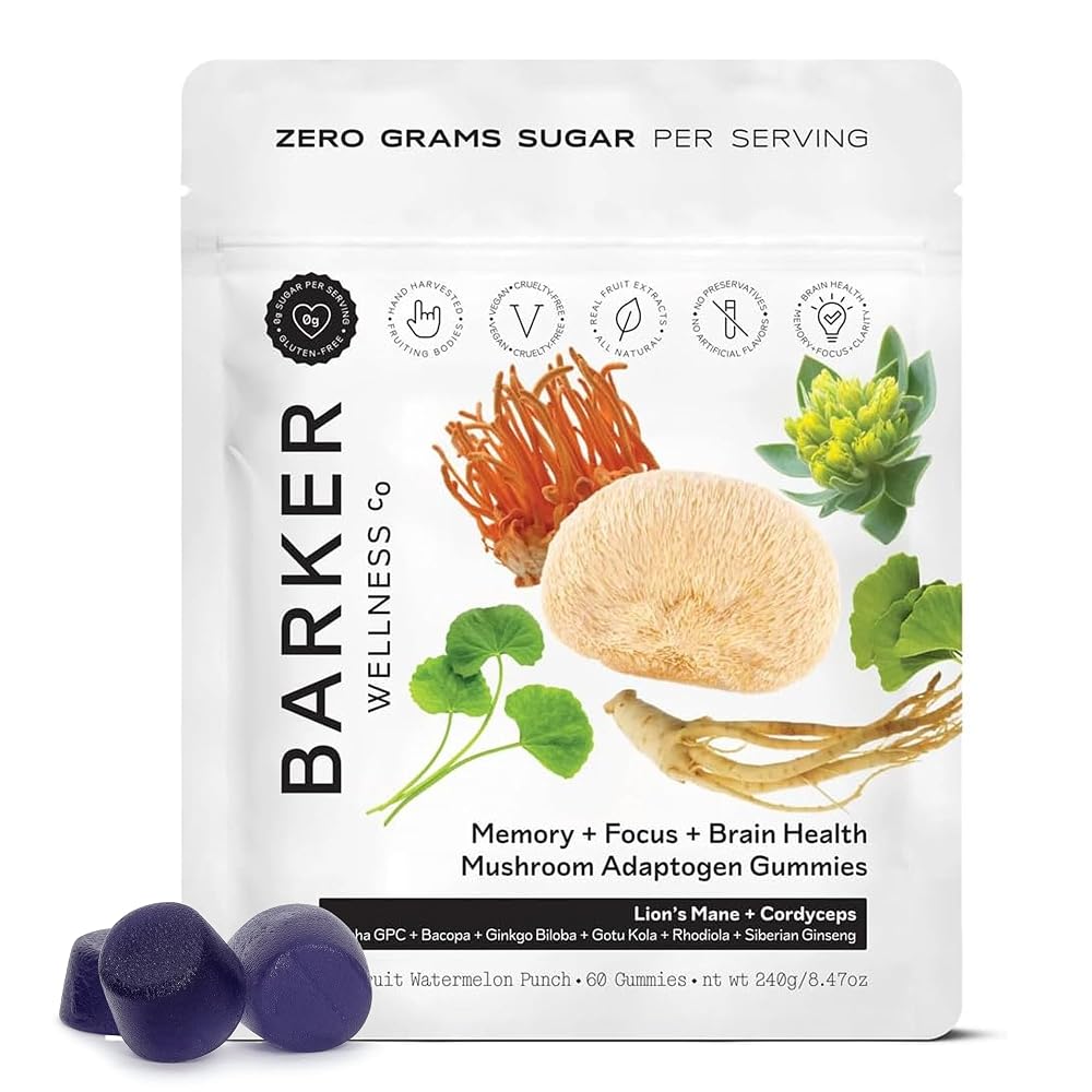 Barker Wellness Adaptogen Mushroom Gummies