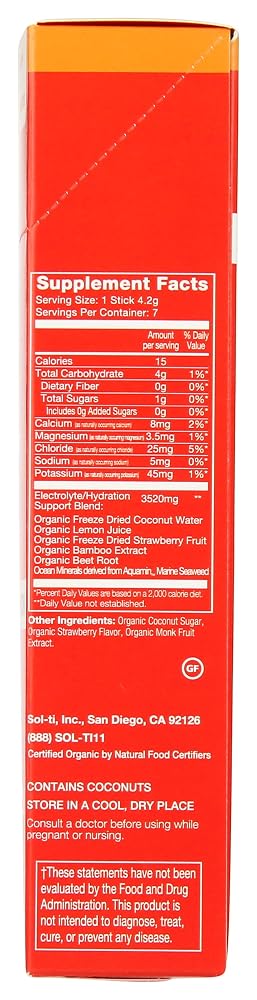 Sol-ti Hydration Plus Electrolytes Strawberry Lemon - 7 Count - image 3