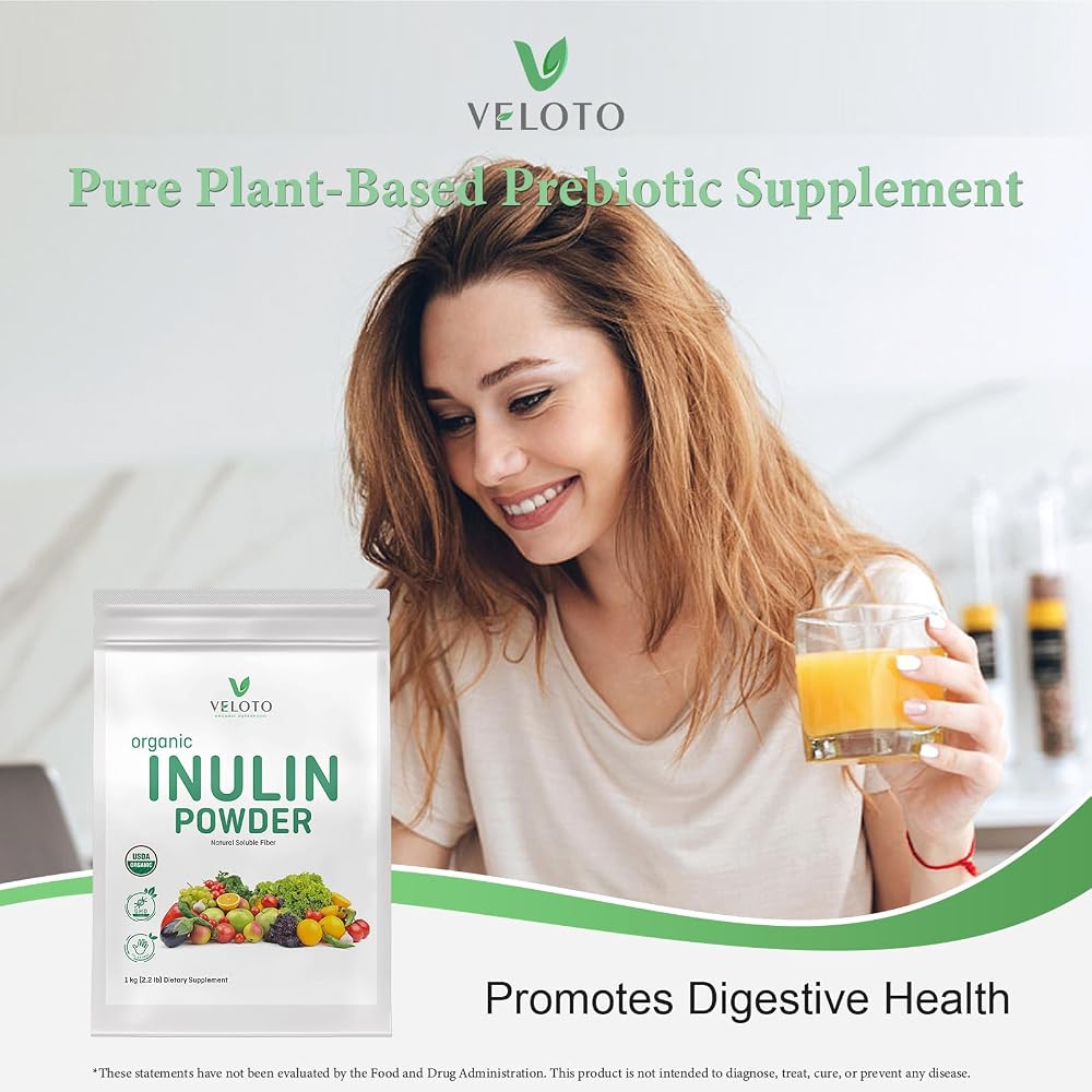 VELOTO Organic Inulin Powder Prebiotic Fiber - 2.2 lb - image 7