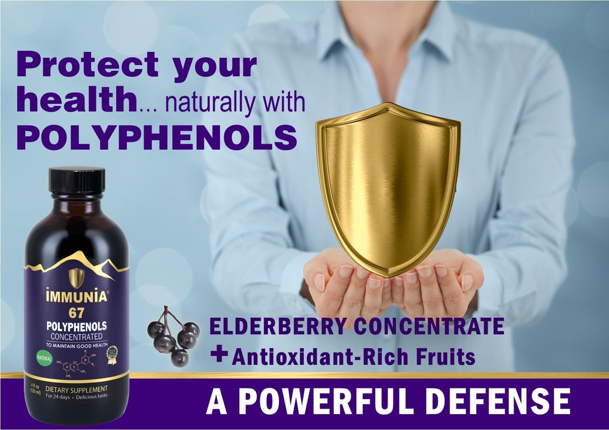 Immunia 67 polyphenols - Elderberry Concentrate with Wild Blueberry.