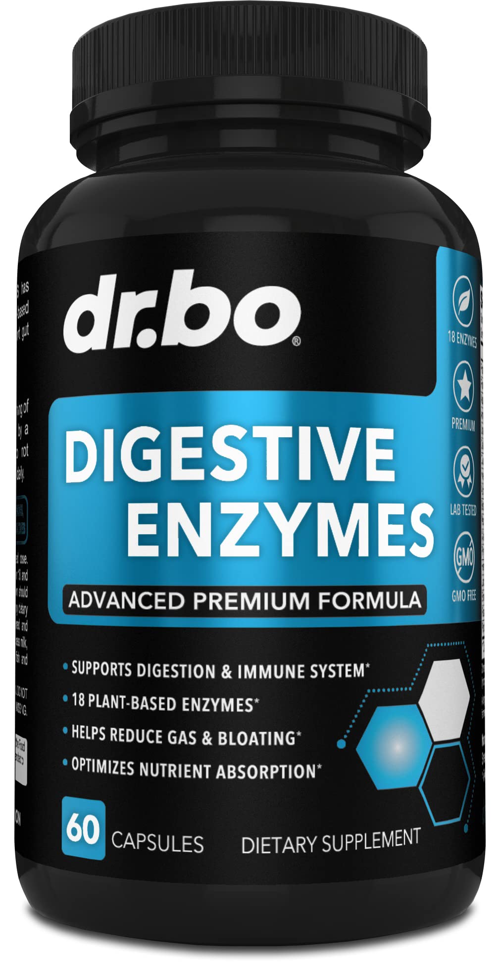 DR. BO Digestive Enzymes Plant Based - 60 Capsules
