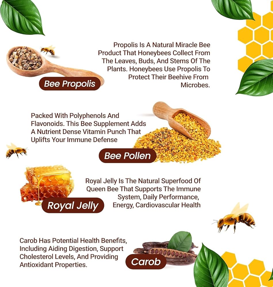 HARMONIFY Bee Pollen Propolis Royal Jelly Extract - 60 Capsules - image 5