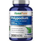 NusaPure Polypodium 240mg Vegan - 200 Vegetarian Capsules