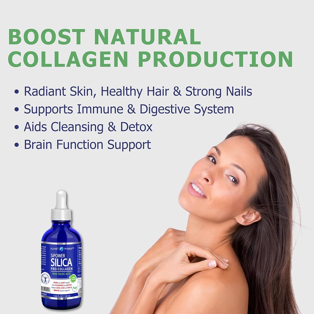 Planet Power SiPower Silica Vegan Collagen Liquid - 4 Fl Oz - image 3