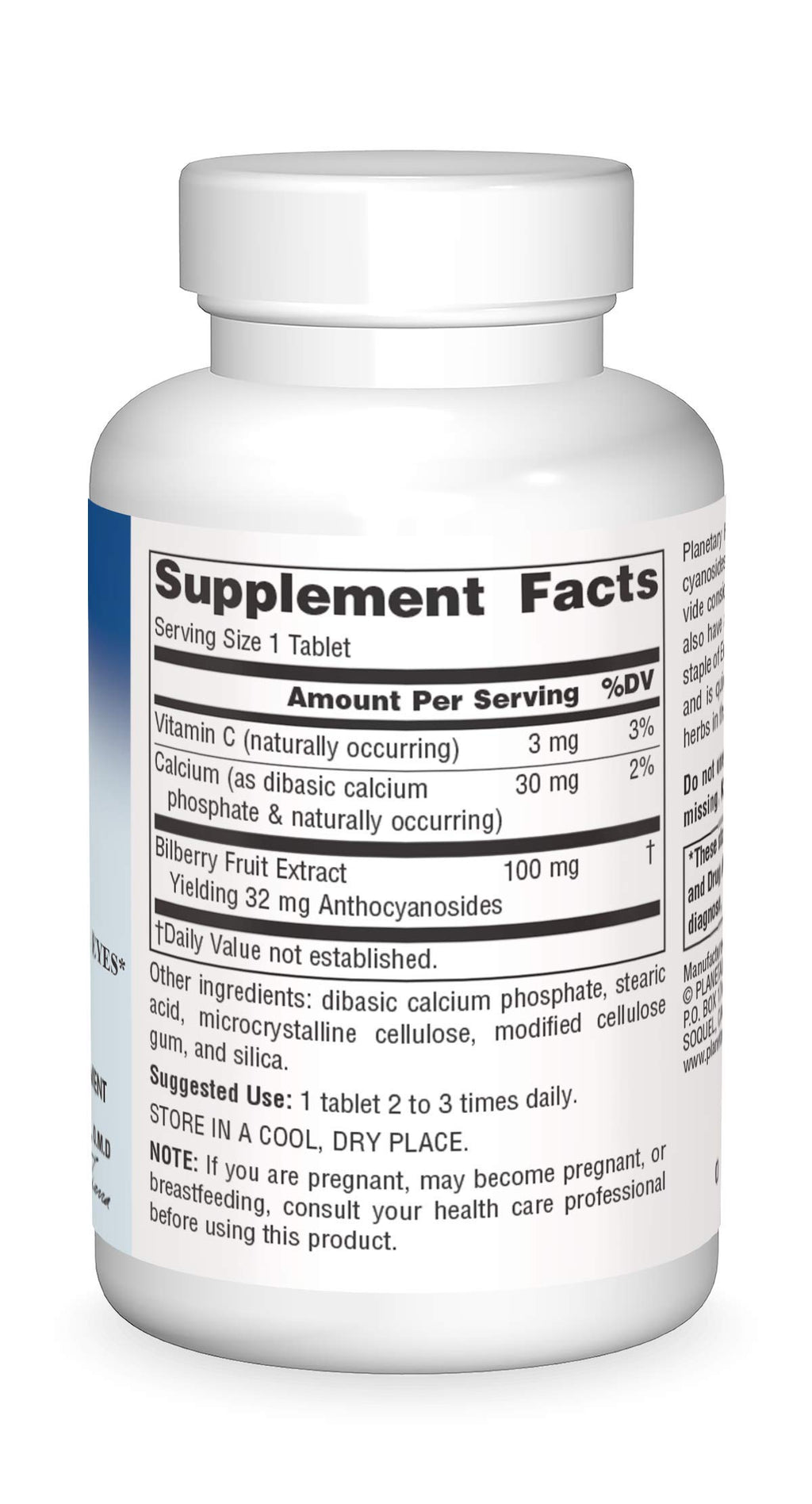 Planetary Herbals Bilberry Vision Tablets - 120 Count - image 3