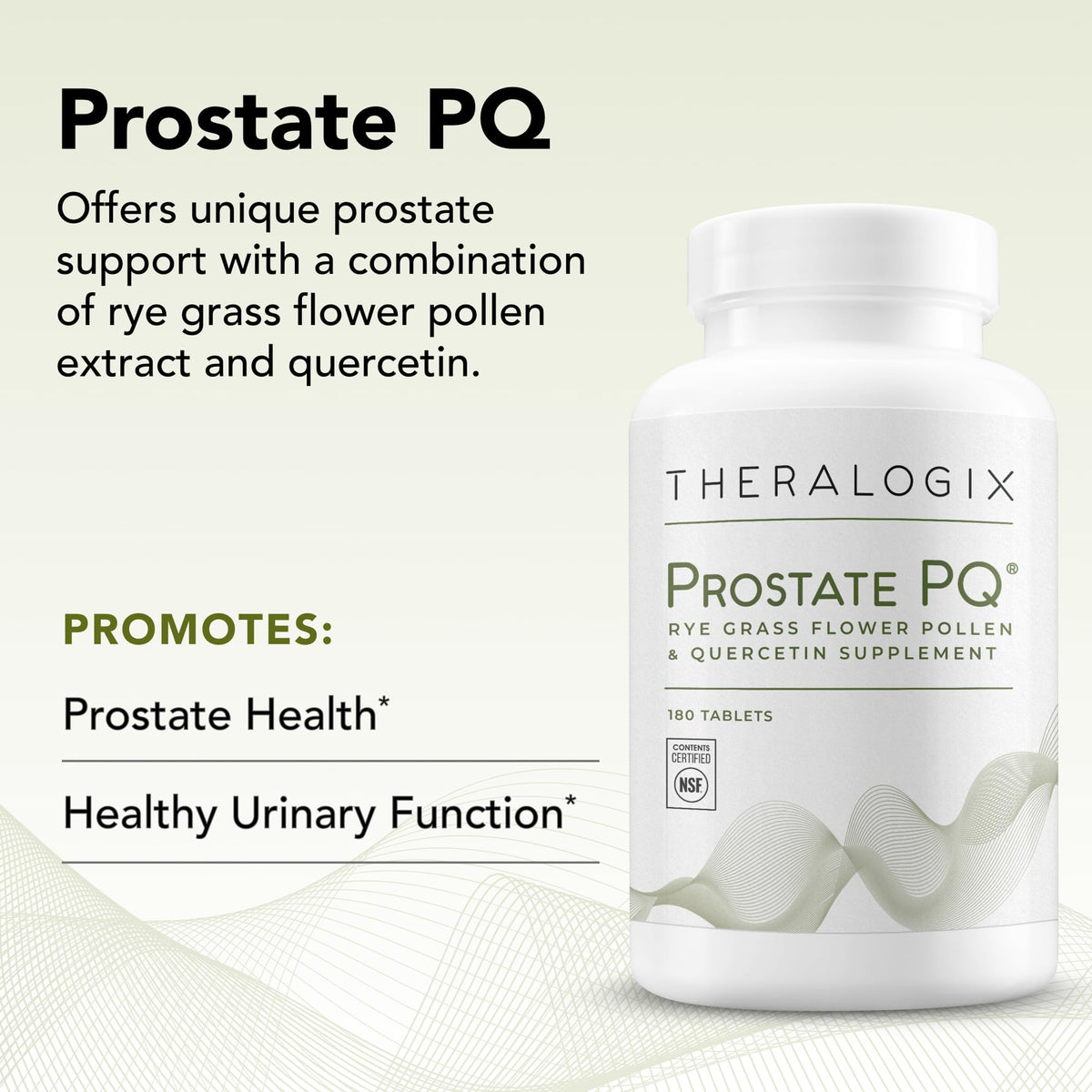 Theralogix Prostate PQ Rye Grass Pollen Extract & Quercetin - 180 Tablets - image 4