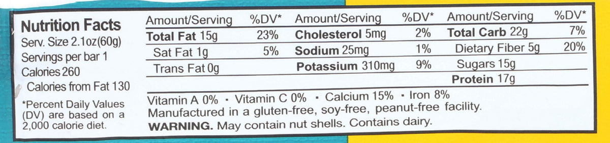 Rise Chocolate Almond Crunch Protein Bar - 1 Bar - image 4