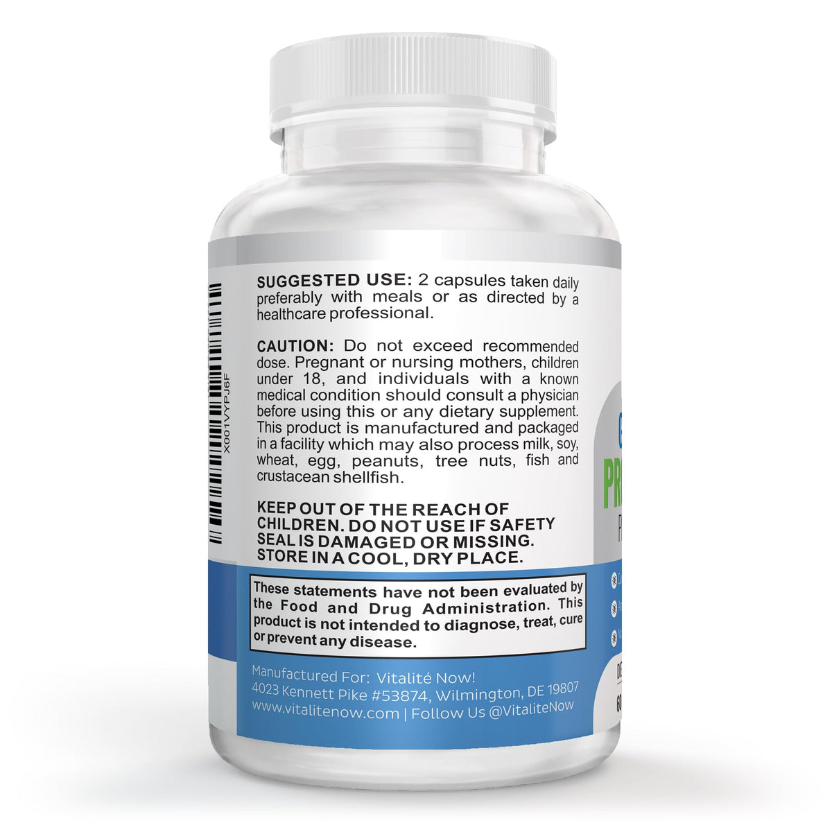 Vitalité Now! Probiotic plus Prebiotic 4.4 Bn CFU Bacillus Subtilis - image 4