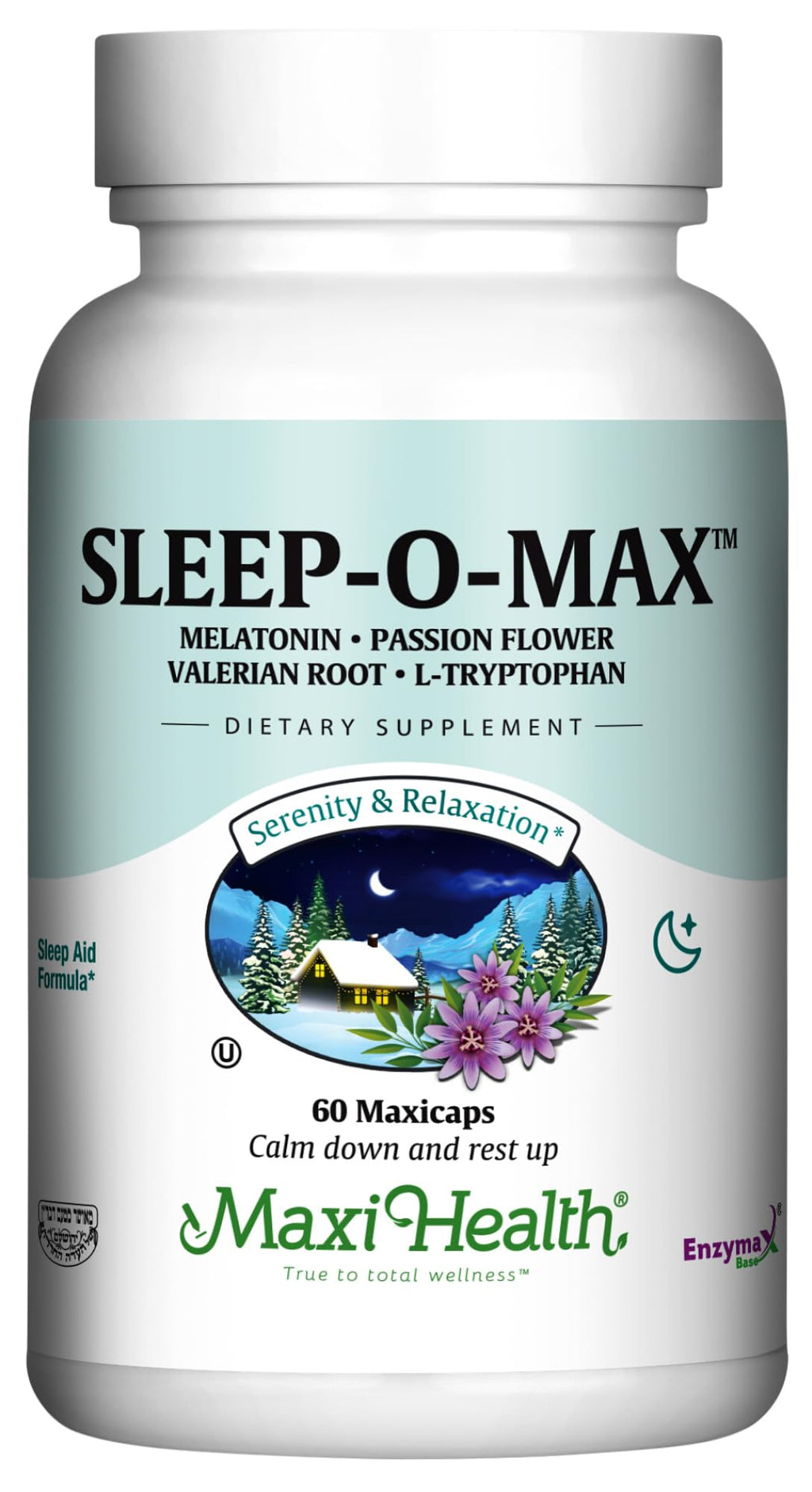 Maxi Health Sleep-O-Max with Valerian Root & Melatonin - 60 Capsules