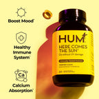 HUM Here Comes The Sun Vitamin D3 Immune Support - 30 Softgels - image 2