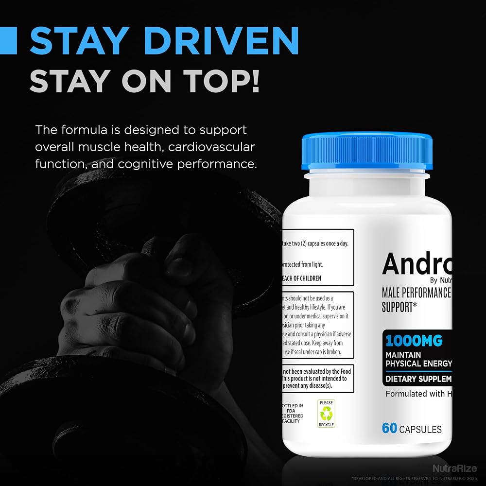 NutraRize Androxene Pills for Men Energy & Stamina - 180 Capsules - image 5