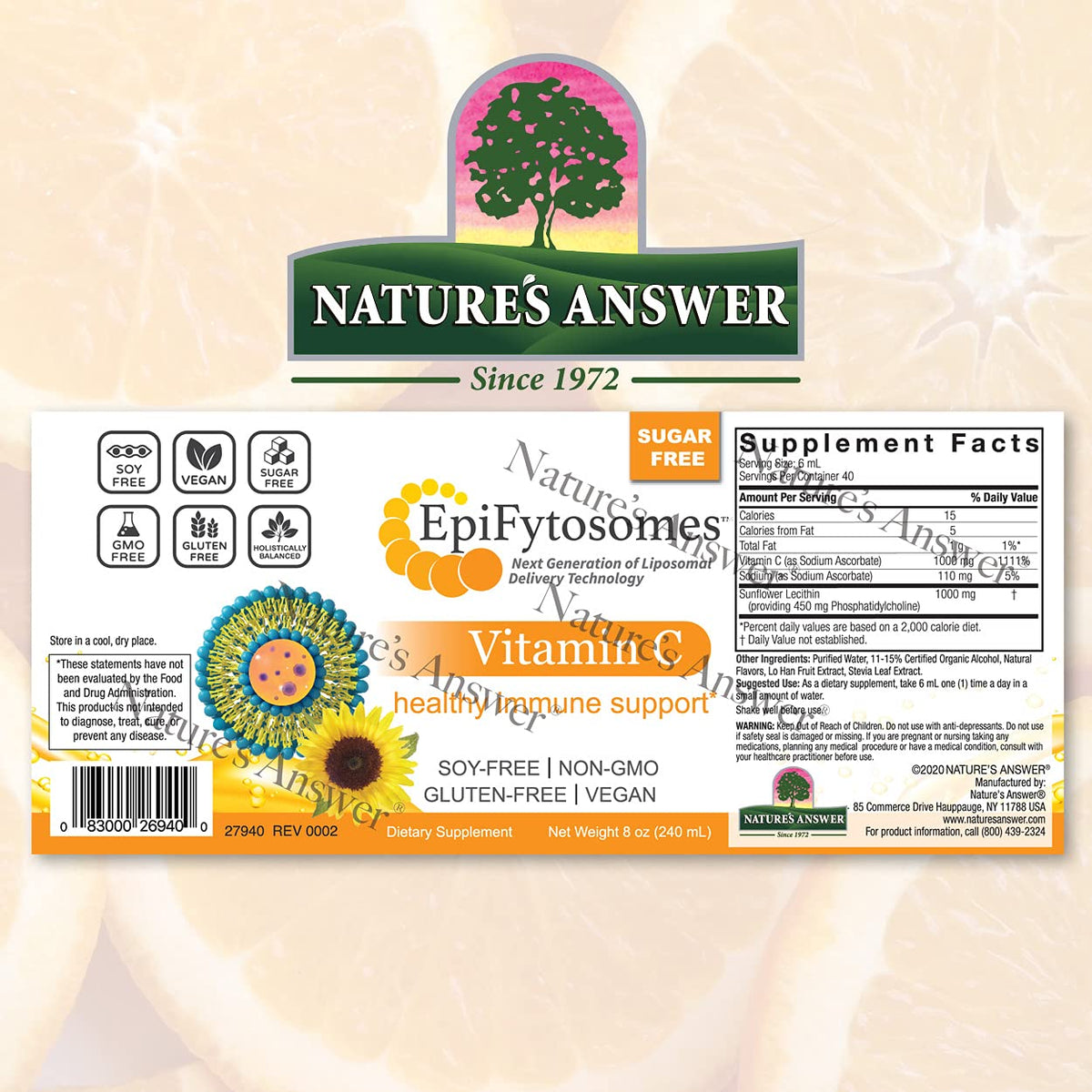 Nature's Answer Liposomal Vitamin C 1000 mg - 40 Servings - image 2
