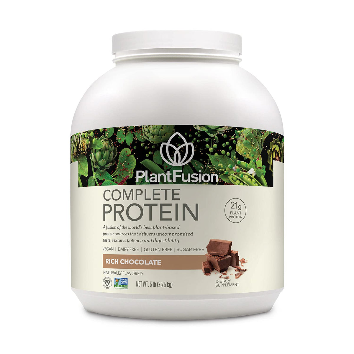 PlantFusion Complete Vegan Protein Powder Rich Chocolate - 75 Servings
