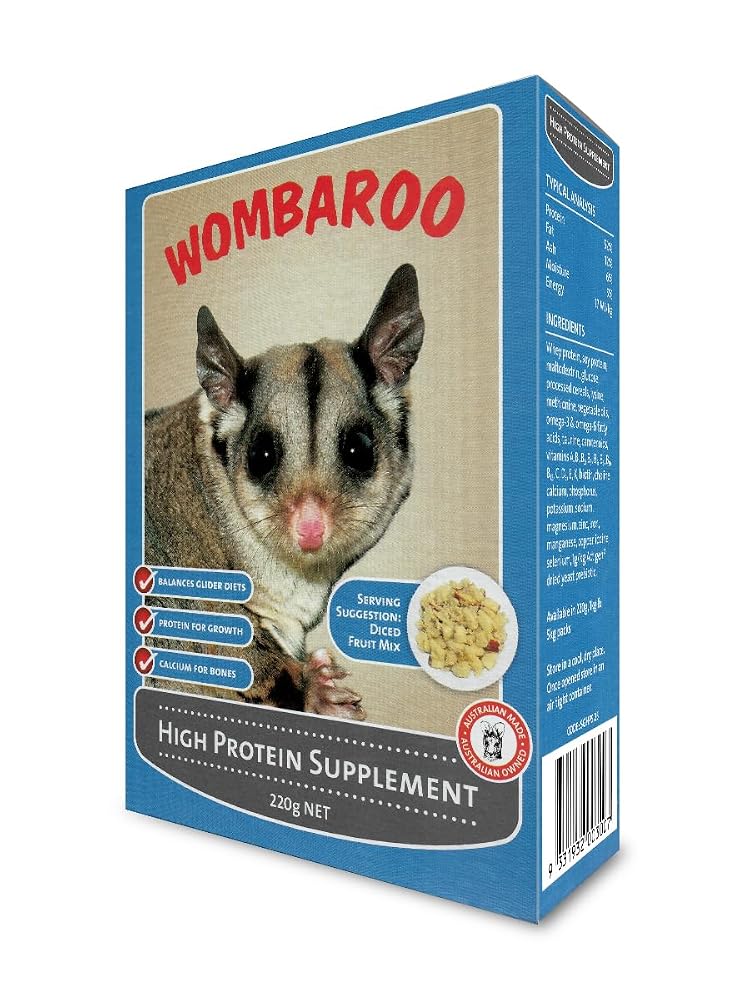 Wombaroo High Protein Supplement for Sugar Gliders and Flying Squirrels - 220g