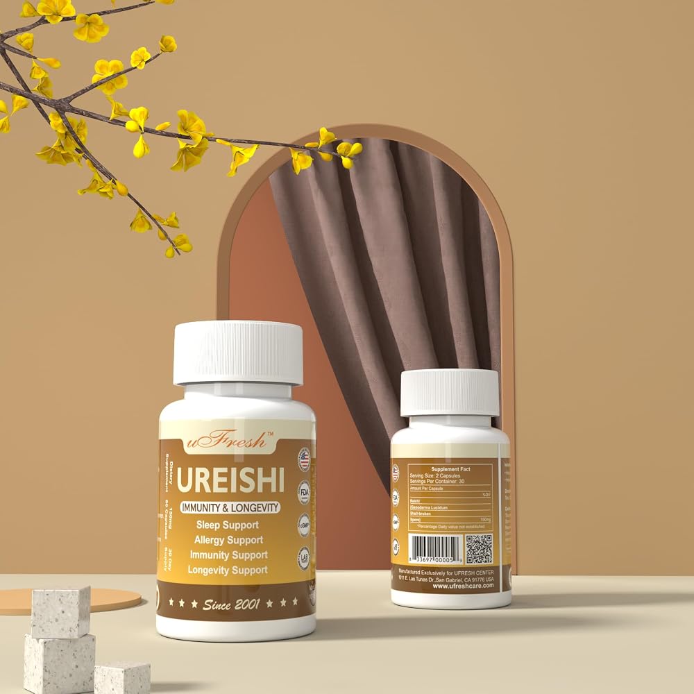 uFresh Ureishi Immunity & Longevity Support Dietary Supplement