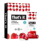 That's it. Apple + Cherry 100% Natural Fruit Bar - 12 Pack