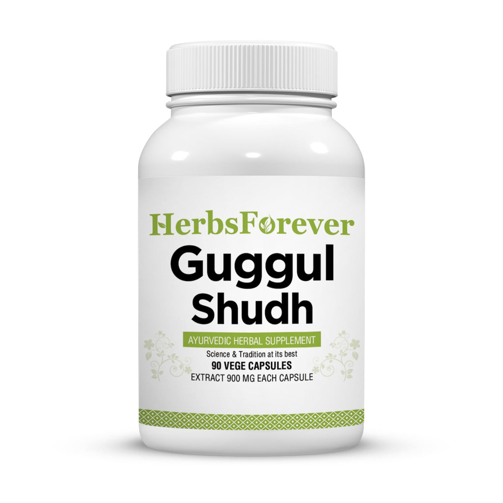 Herbsforever Shudha Guggul Capsules 800 mg - 90 Vegetarian Capsules