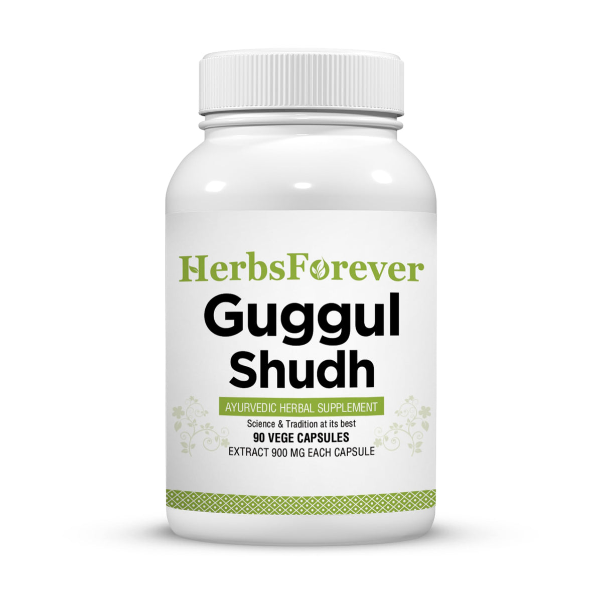 Herbsforever Shudha Guggul Capsules 800 mg - 90 Vegetarian Capsules