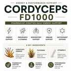 L & L Supplement Cordyceps FD1000 with Fucoidan & Vitamin D - 60 Capsules - image 5