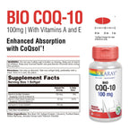 SOLARAY Bio CoQ10 100 mg - 30 Softgels - image 3