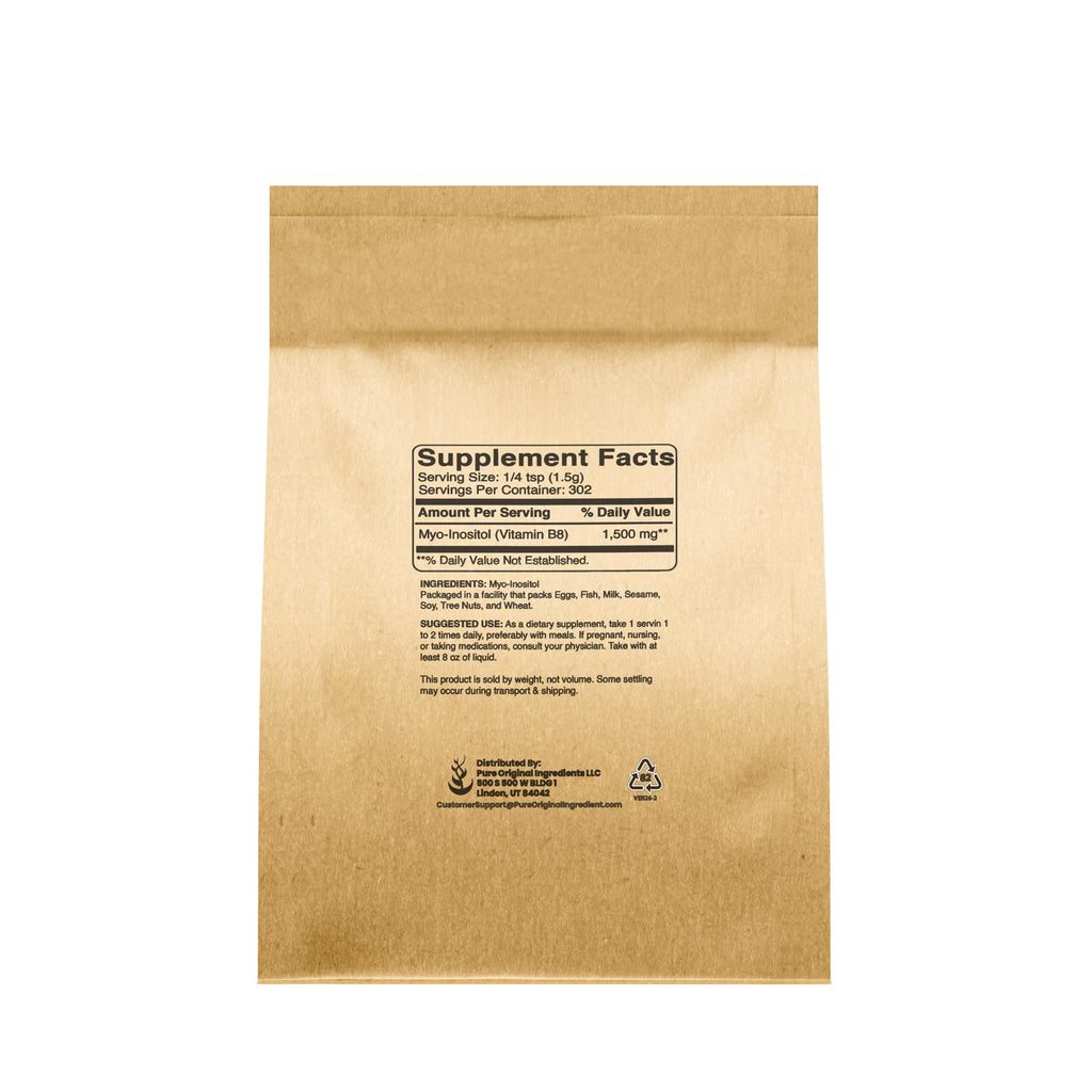 PURE ORIGINAL INGREDIENTS Inositol Vitamin B8 Powder - 1 Lb - image 2