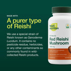 Fresh Nutrition Organic Reishi Mushroom Capsules 1500mg - 90 Capsules - image 3