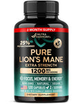 NUTRAHARMONY Lions Mane Supplement Capsules - Organic Lions Mane