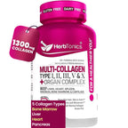 Herbtonics Multi Collagen Peptides & Beef Organ Complex - 90 Capsules