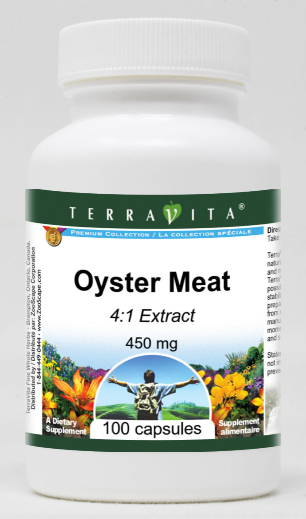 Terravita Oyster Meat 4:1 Extract 450 mg - 300 Capsules