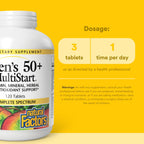 Natural Factors Men's 50+ MultiStart Daily Multivitamin - 120 Tablets - image 3
