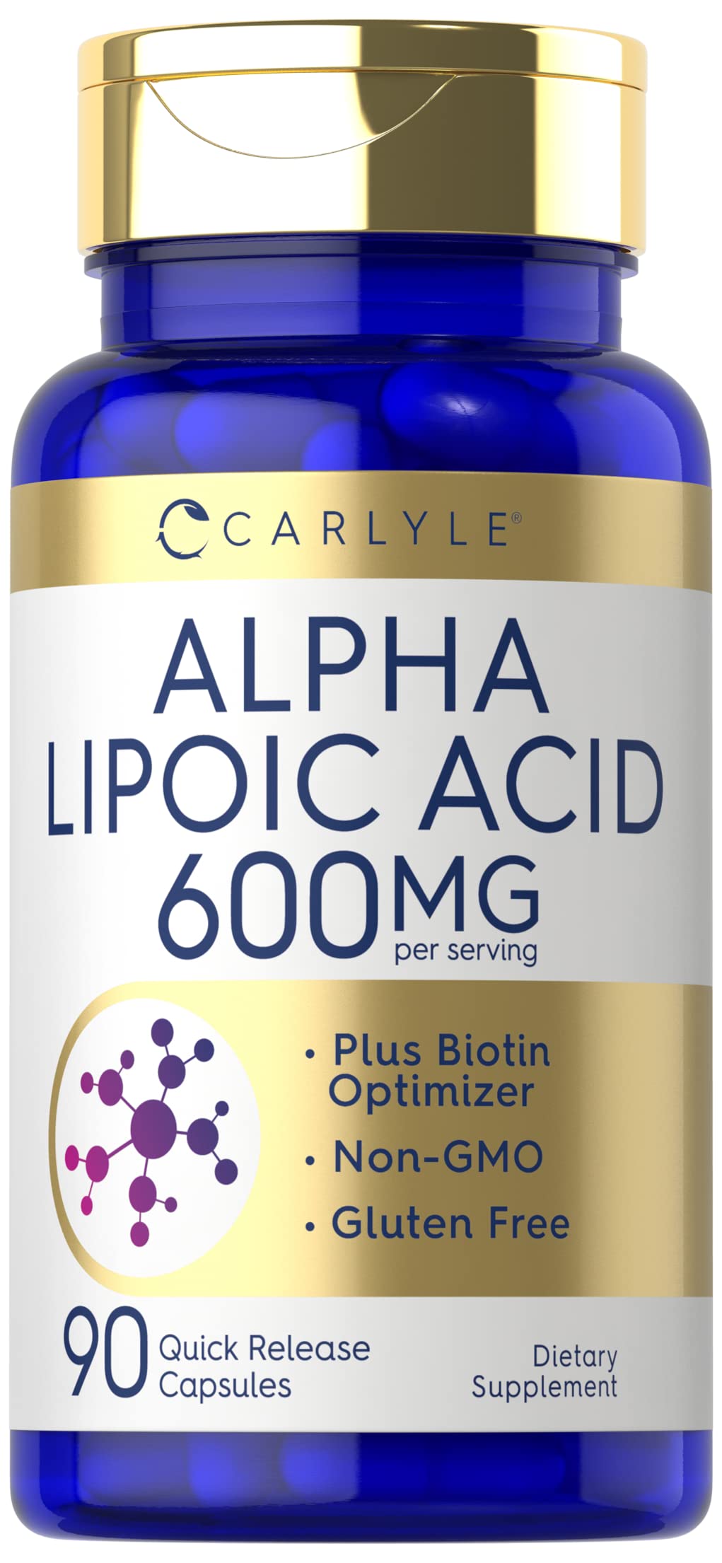 Carlyle Alpha Lipoic Acid 600mg with Biotin - 90 Capsules