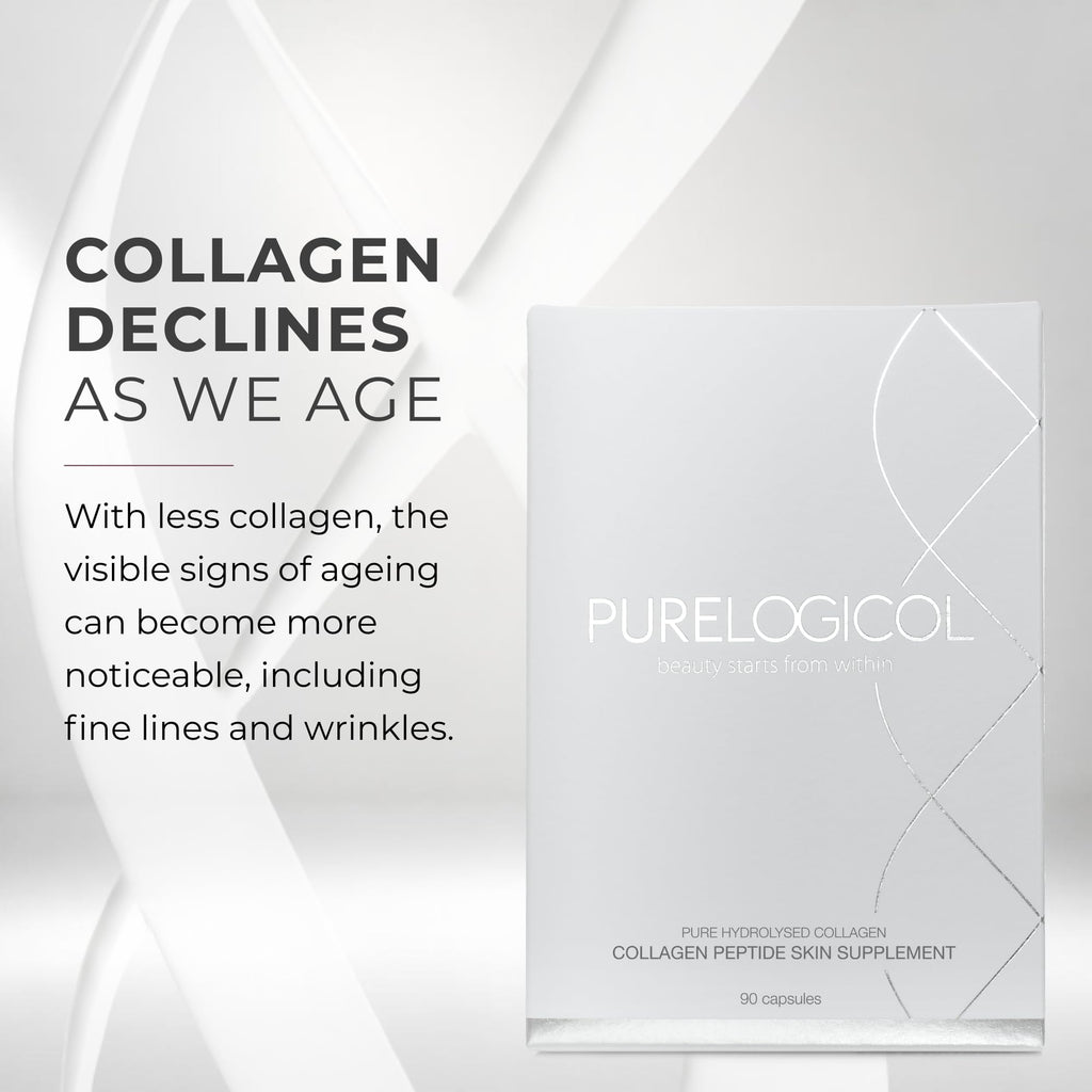 Purelogicol Collagen Peptide Skin Supplement - 90 Capsules - image 2