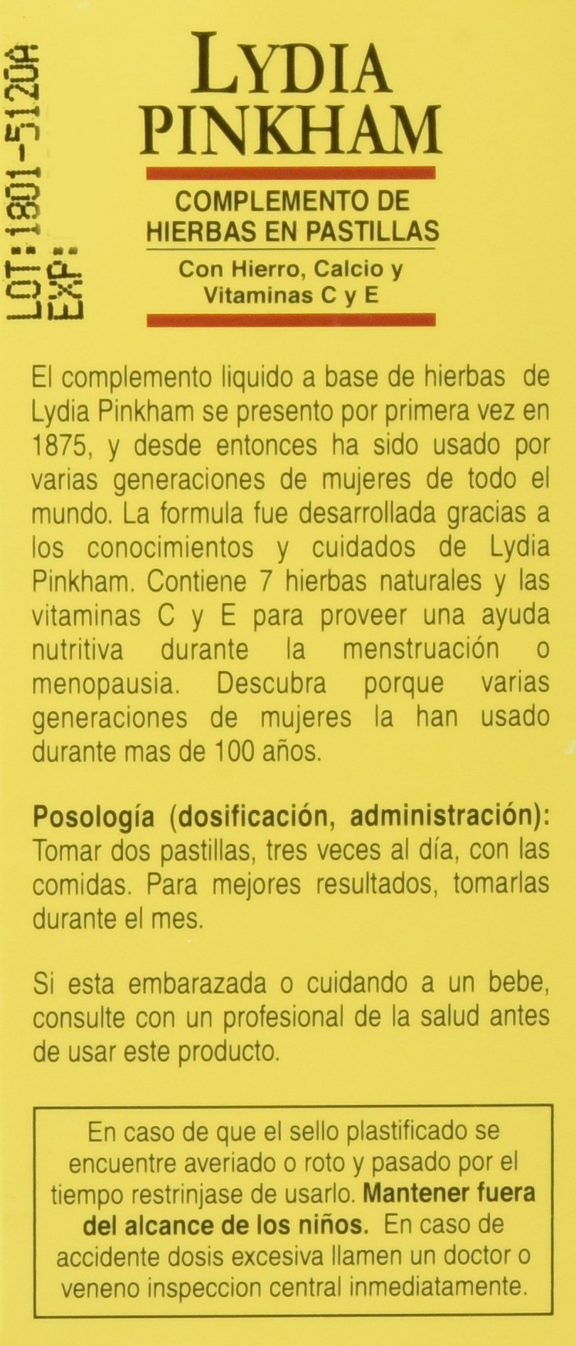 Lydia Pinkham Herbal Tablets for Menstruation and Menopause Support - 150 Count - image 3