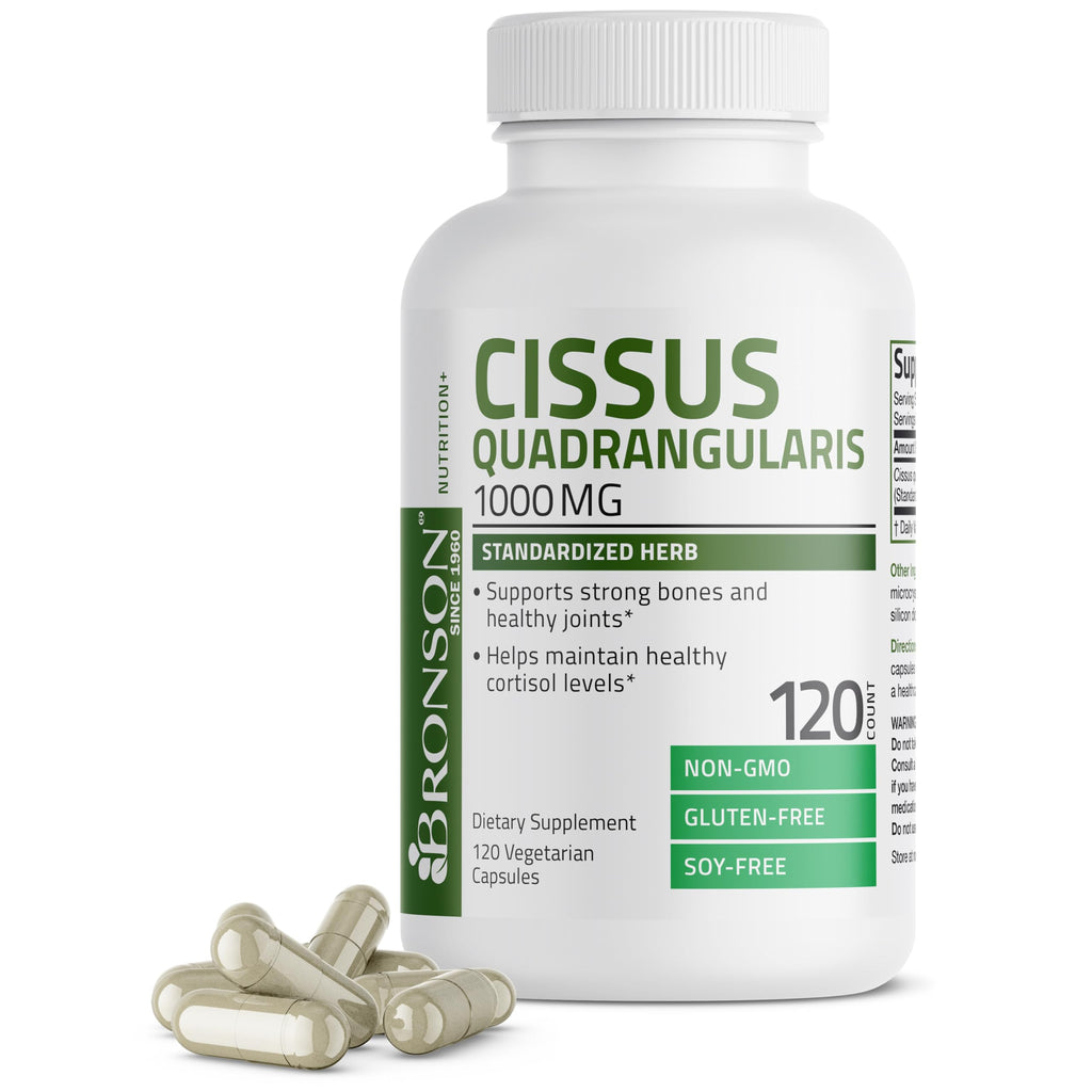 Bronson Cissus Quadrangularis Extract 1000 mg - 120 Vegetarian Capsules