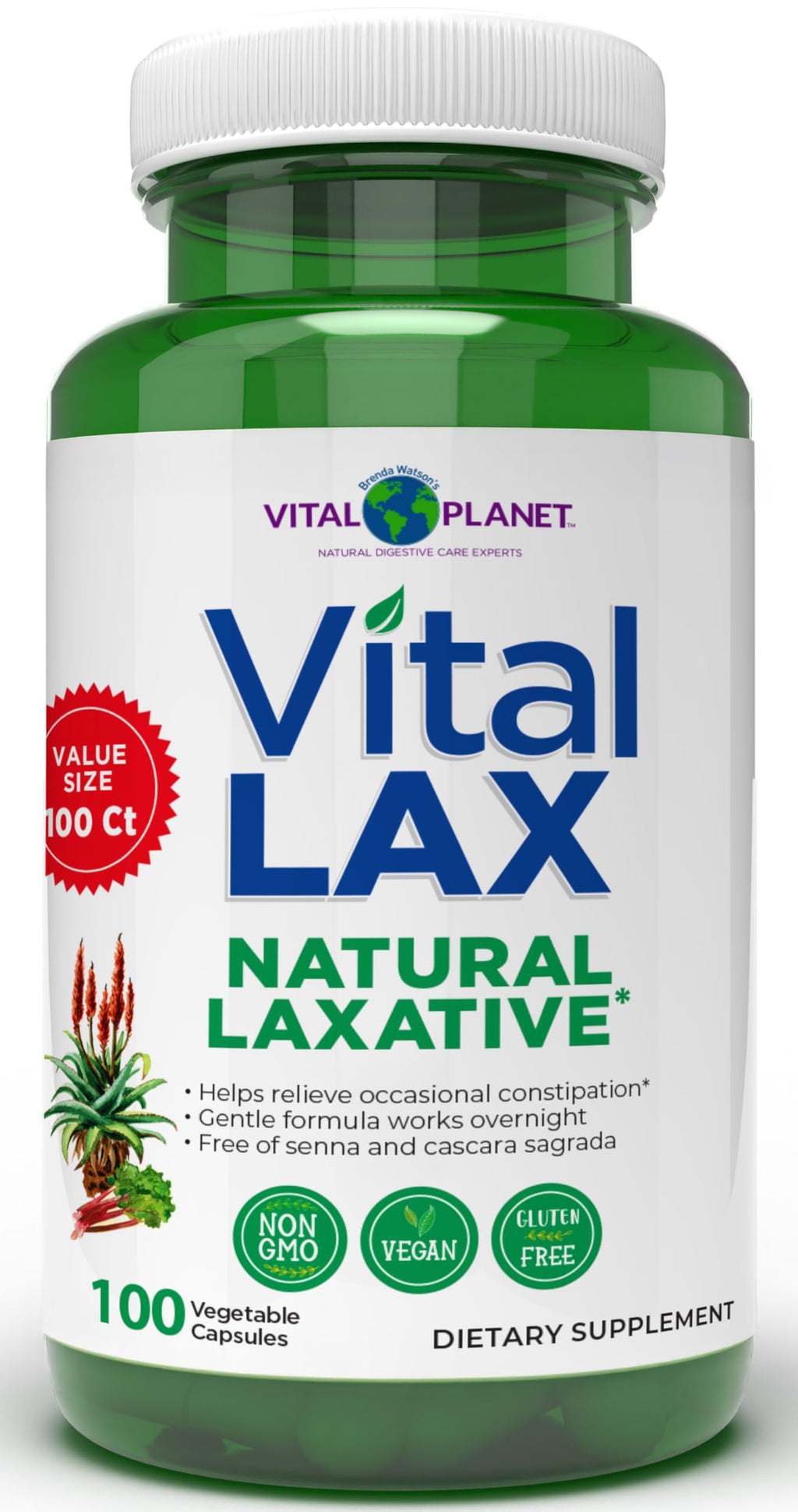 Vital Planet - Vital Lax Natural Laxative Cleanse Supplement