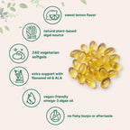 Micro Ingredients Vegan Omega 3 Algae Oil - 240 Softgels - image 5