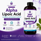 Life Solutions Liquid Alpha Lipoic Acid 50 mg Antioxidant Support - 16 fl oz - image 2