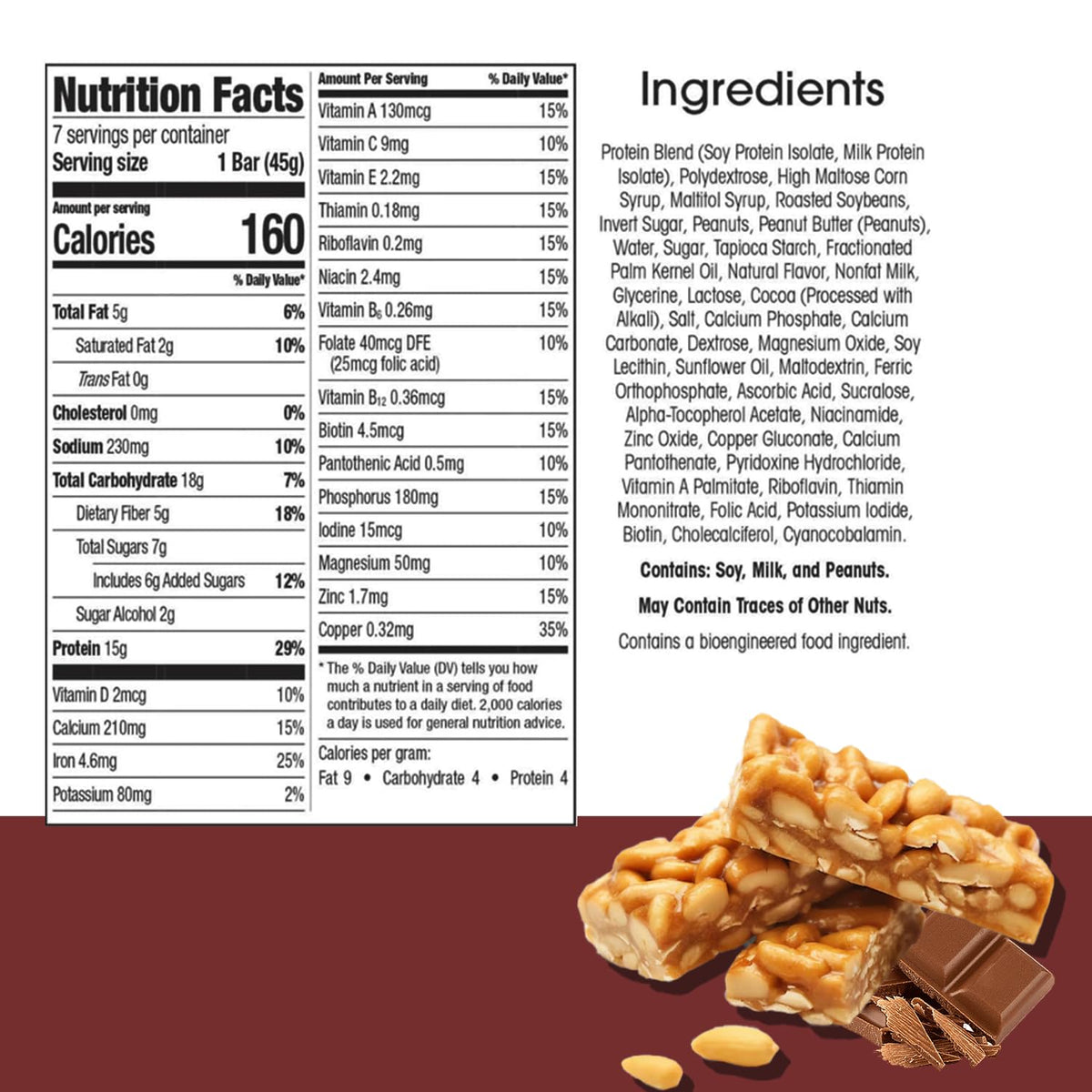 BestMed - High Protein Nutrition Bar - Low-Carb