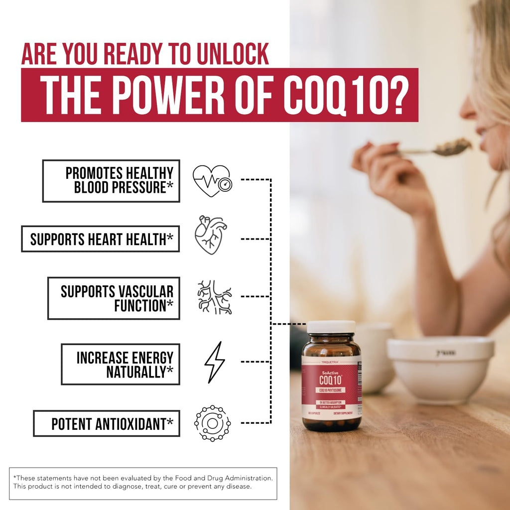 Triquetra Health SoActive CoQ10 250 mg Phytosome - 60 Capsules - image 6