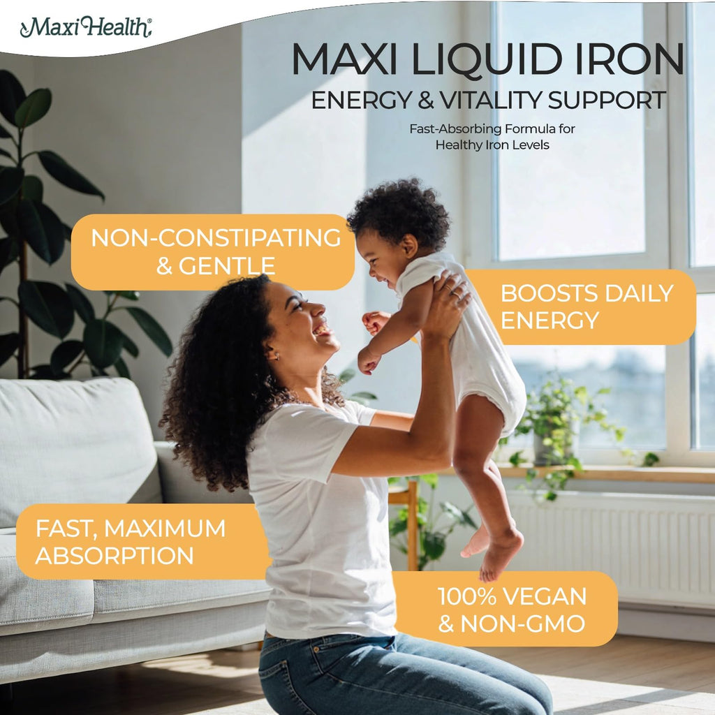 Maxi Health High Potency Liquid Iron Supplement, Berry - 2 fl oz - image 5
